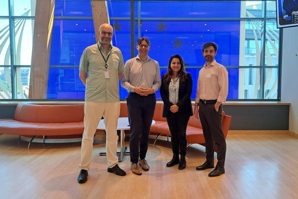 Gruppenbild von Christian Moos (Co-Rapporteur), Julian Plottka (Experte), Ozlem Yildirim (Rapporteurin), Viktor Zoltan Kazai (Experte).