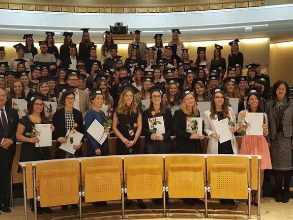 Examensfeier im Bereich Kulturraumstudien, Februar 2018