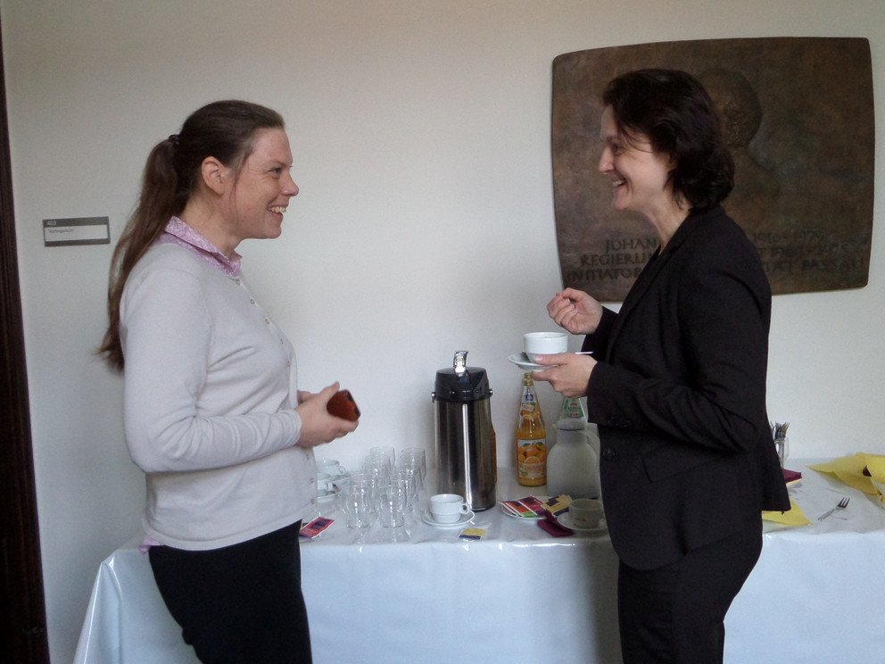 Pausa caf&eacute;: S. Hartwig, D. Schmelzer