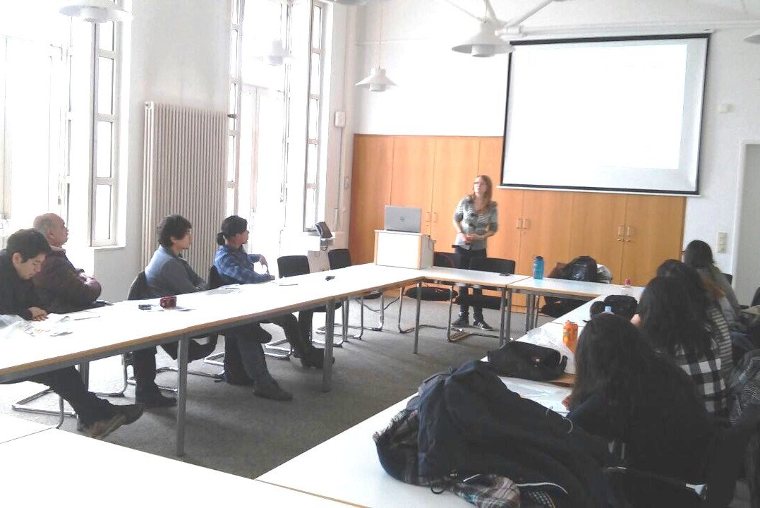 Mexican students visiting the Chair