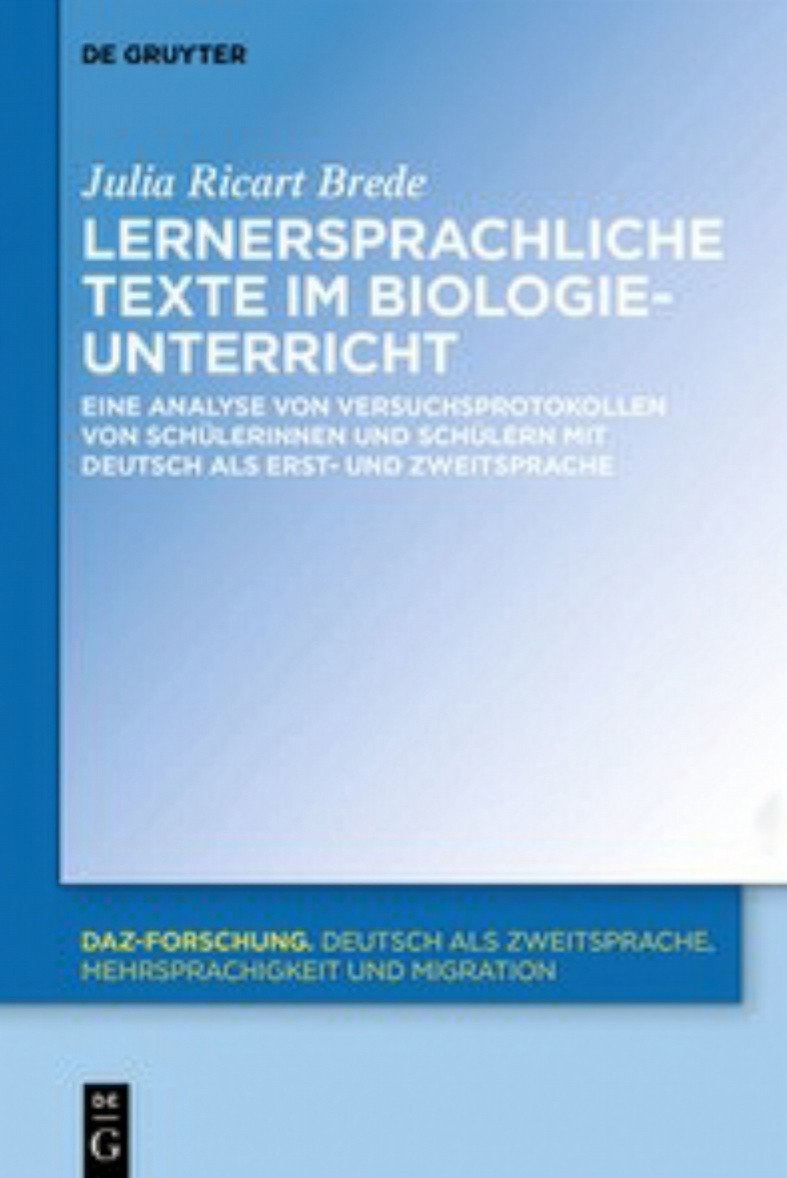 Buchcover - Lernersprachliche Texte im Biologieunterricht