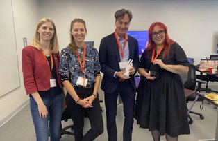 Group picture with four people