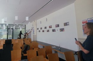 Aufbau Ausstellung