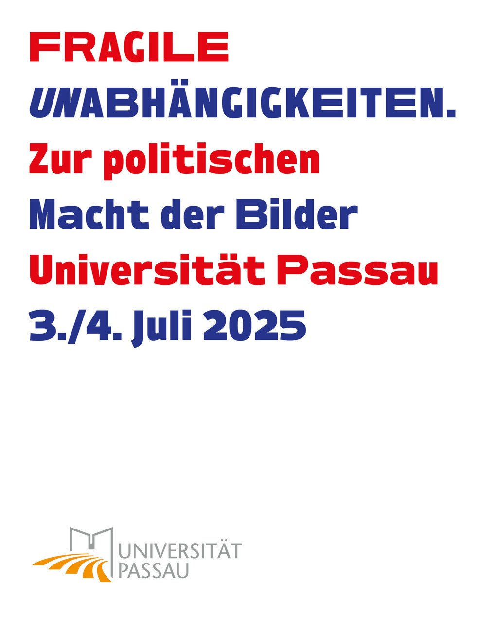 Instagram-Screen mit dem Titel des Workshops Fragile Unabh&auml;ngigkeiten. Zur politischen Macht der Bilder. 