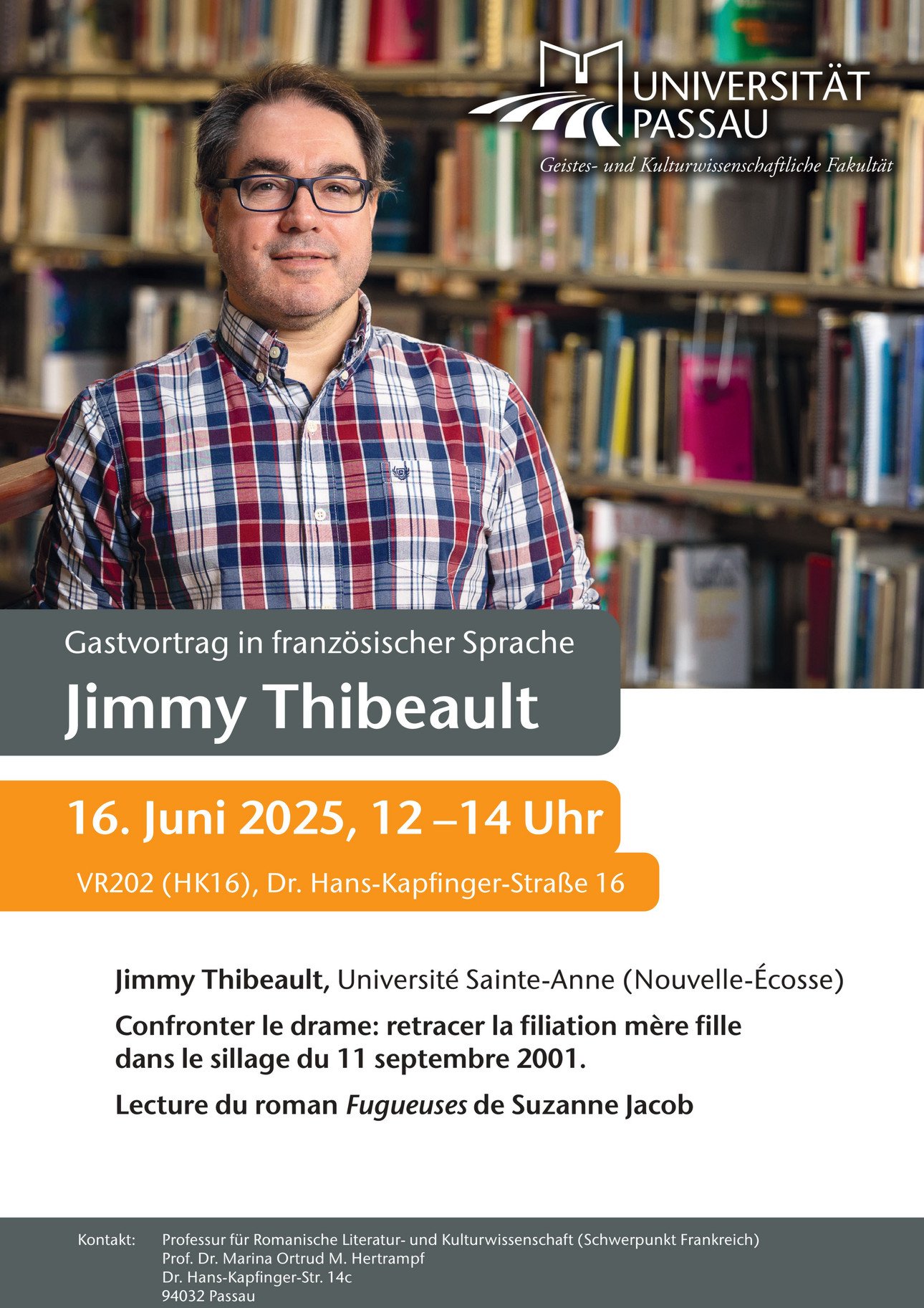 Gastvortrag Jimmy Thibeault