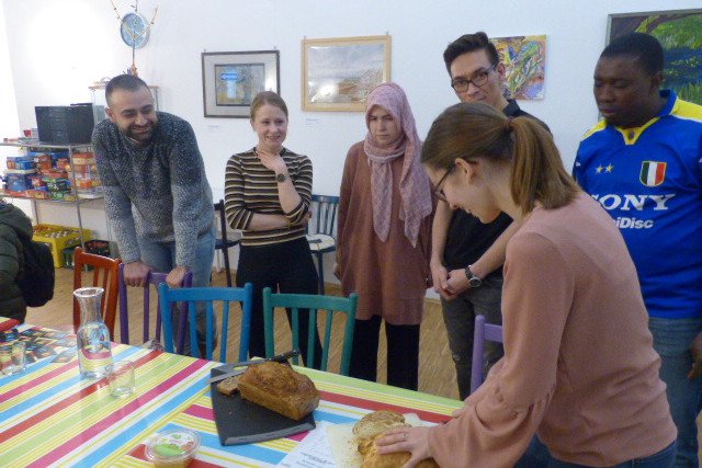 Breaking bread together - "Solidarity Bread"