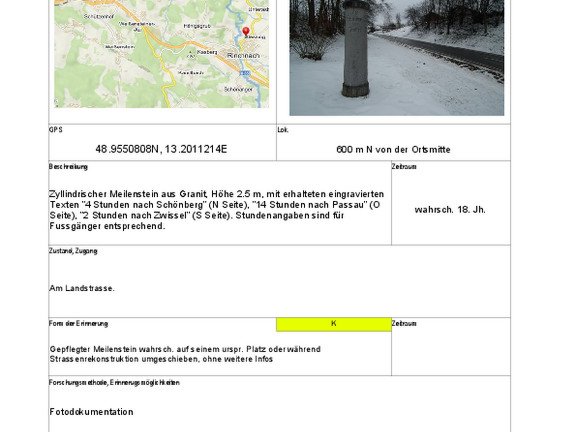 Explanations and data sheets