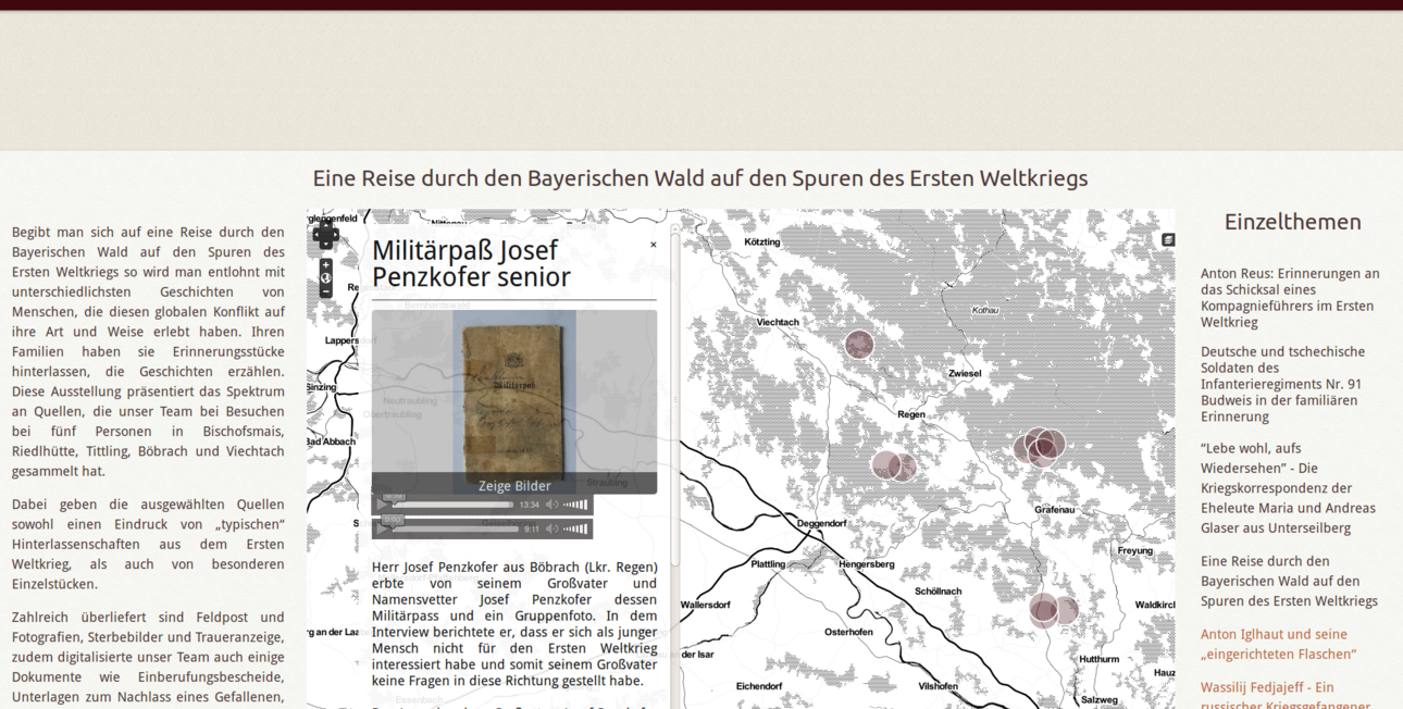 Online-Ausstellung zur famili&auml;ren Erinnerung an den Ersten Weltkrieg