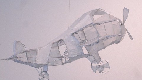 Flugk&ouml;rper aus Draht und Papier