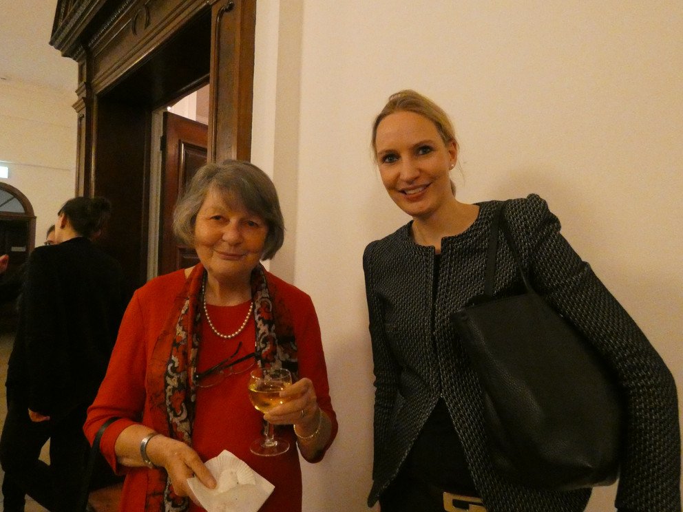 Annegret Boll&eacute;e und Kathrin Kammer