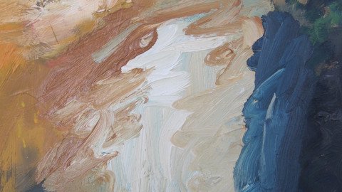 abstraktes Bild gemalt 