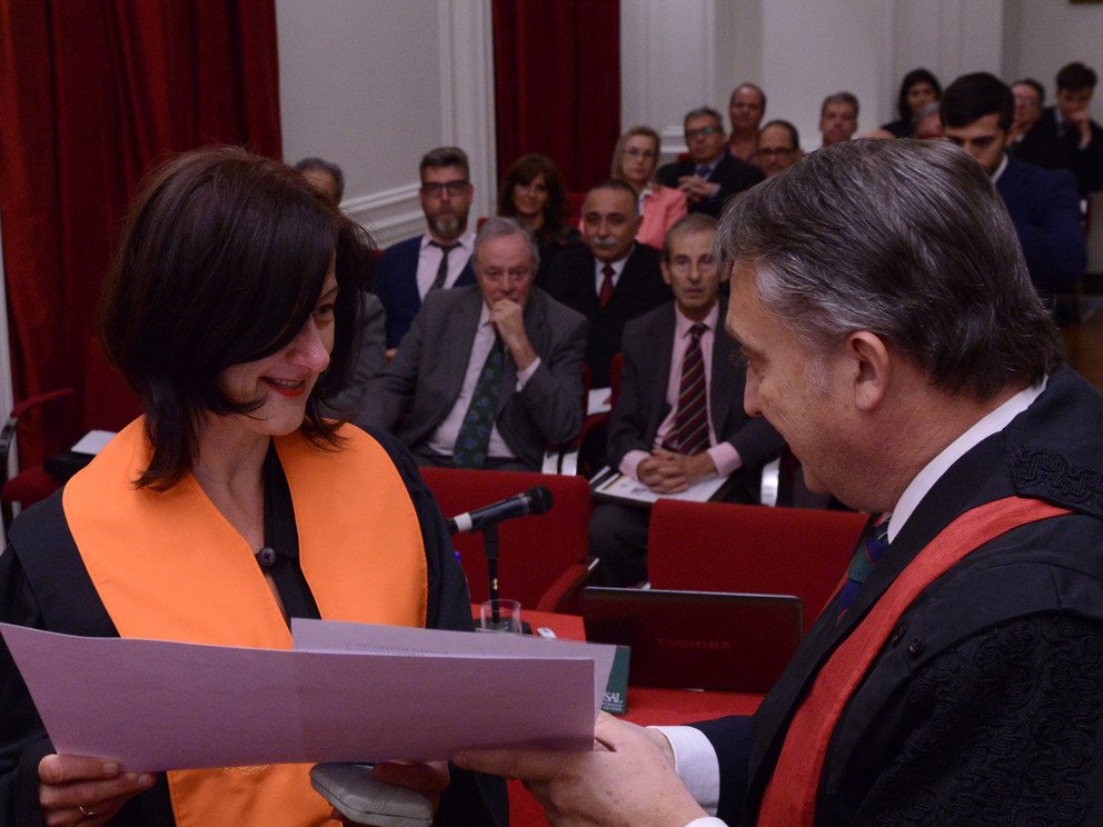 Verleihung der Insignien und des Diploms zum Ehrendoktor der Universidad del Salvador, Buenos Aires
