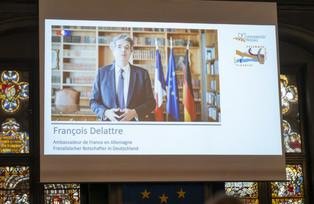 Französischer Botschafter in Berlin – François Delattre Es spricht der französische Botschafter in Deutschland (Delattre).