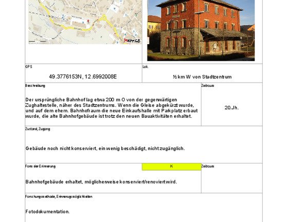 Explanations and data sheets