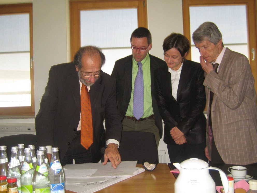 Besuch von Roberto Raimondo in Passau &ndash; mit Werner Gamerith, Ursula Reutner und Walter Schweitzer