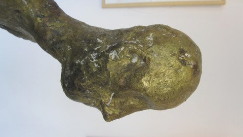 Skulptur abstrakter Kopf