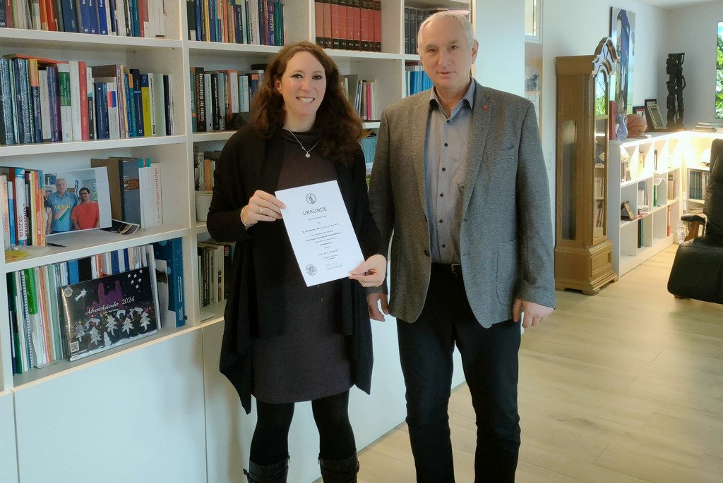 [Translate to Englisch:] Dr. Martina Maletzky de Garcia, Prof. Dr. Ulrich Bartosch