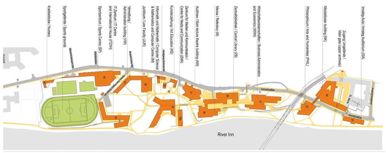 Bilingual campus map