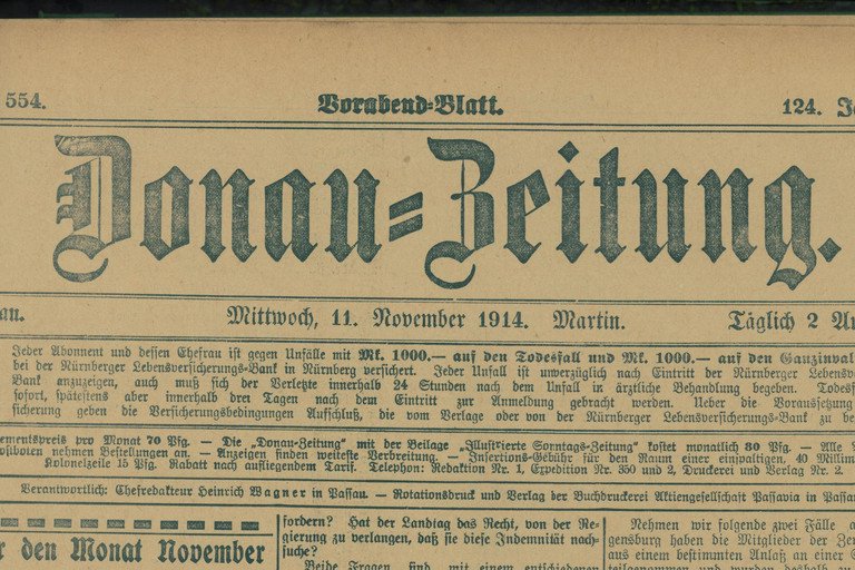 Digitalisierung Donau-Zeitung