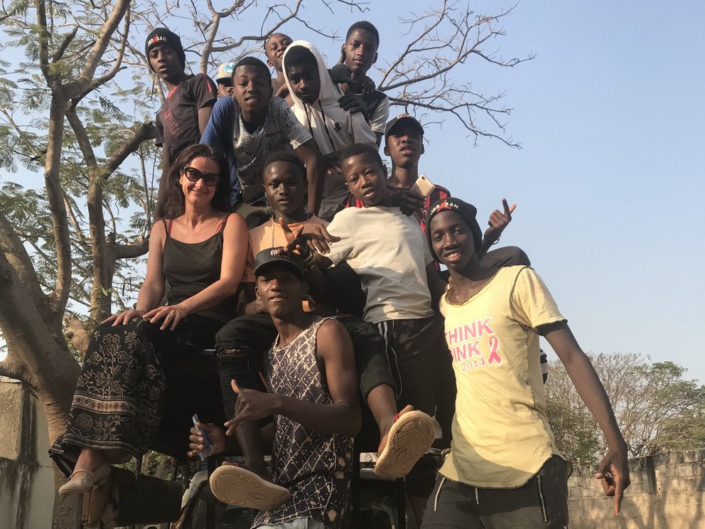 In Dindefelo/Senegal with teenagers