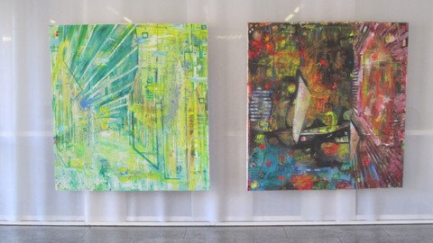 Zwei R&auml;ume gemalt