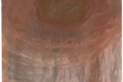 CAPUT MORTUUM III, Pastellkreide auf Papier 70 x 50 cm