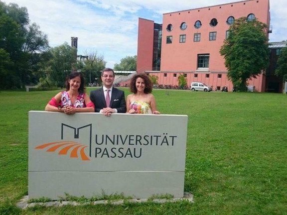 Besuch von Claudio Blanchart in Passau &ndash; mit Ursula Reutner und Gabi Guadamillas