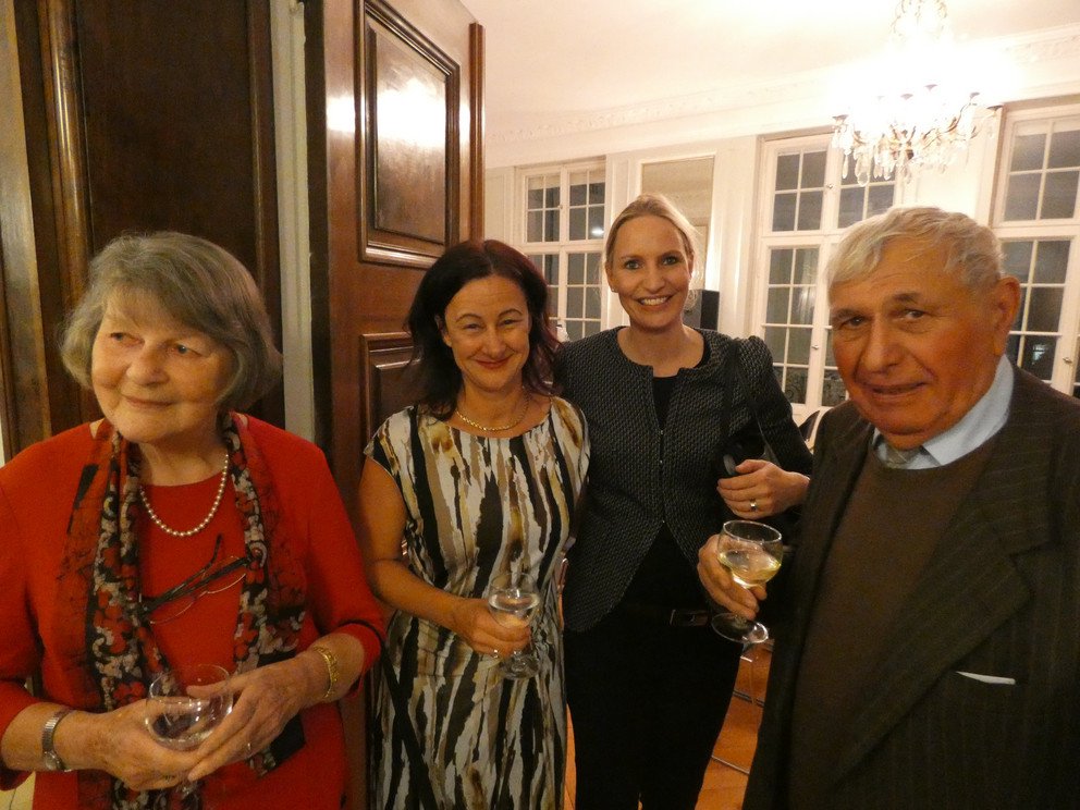 Annegret Boll&eacute;e, Kathrin Kammer und Helmut Berschin
