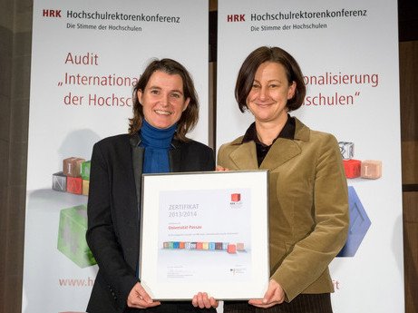 Erfolgreiche Zertifizierung der Universit&auml;t Passau im HRK-Audit zur Internationalisierung, Dezember 2014