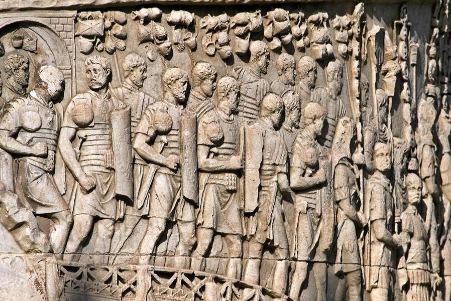 Relief der Trajanss&auml;ule in Rom