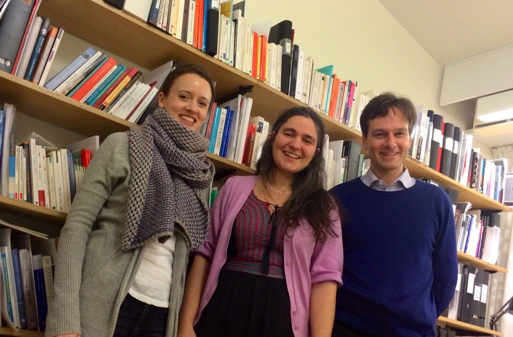 Katharina Pilhofer, Professorin Laurence Romani und Professor Christoph Barmeyer