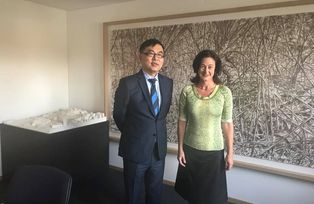 Der Gesandte der Volksrepublik China Zhang Junhui zu Besuch an der Universität Passau, Oktober 2017