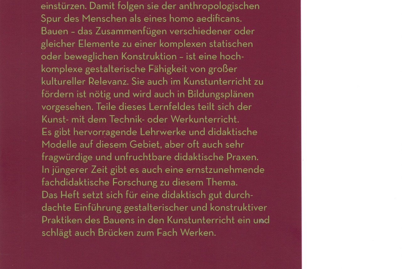 R&uuml;ckseite Bauen