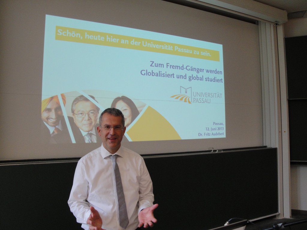 [Translate to Englisch:] Gastvortrag Dr. Fritz Audebert