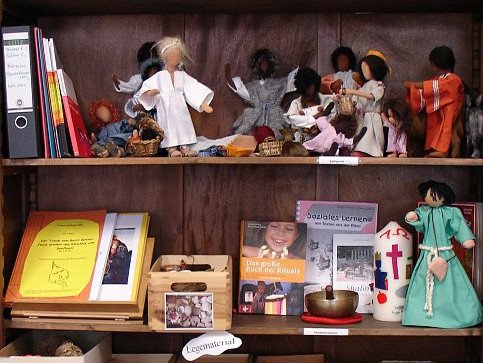 Raum und Materialien der Lernwerkstatt Religionsunterricht