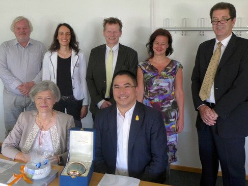 Besuch des stv. thail&auml;ndischen Generalkonsuls Kamrob Palawatwichai, Juni 2018