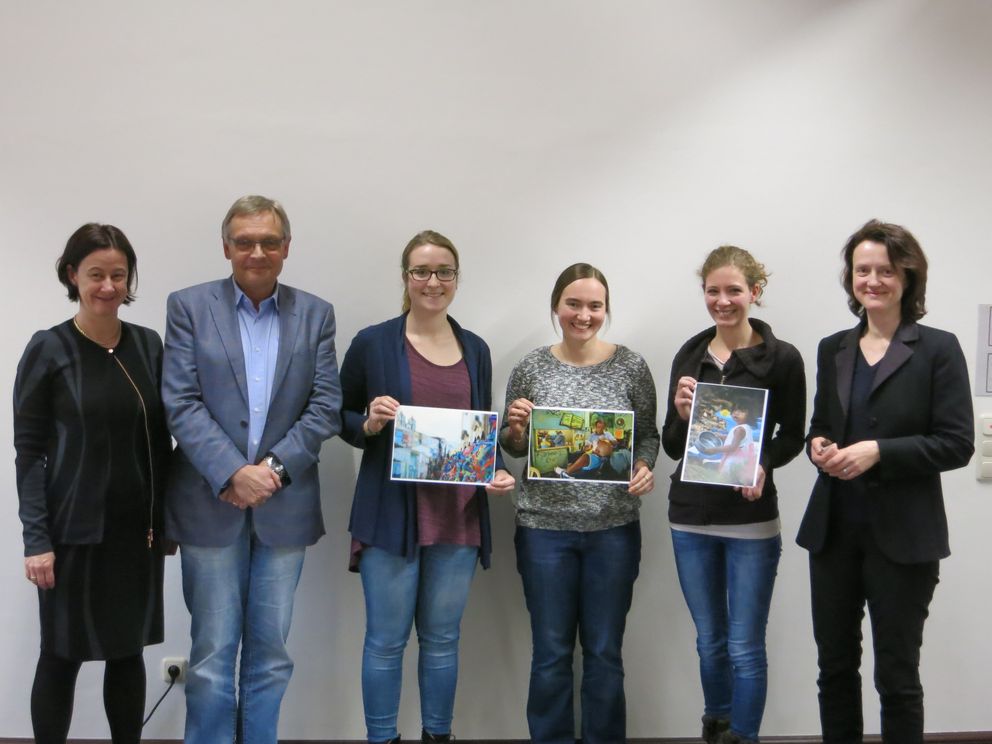 Prof. Dr. Reutner, Prof. Dr. Anhuf, Tabea Schneider, Arnika Haury, Johanna Fischotter, Prof. Dr. S. Hartwig