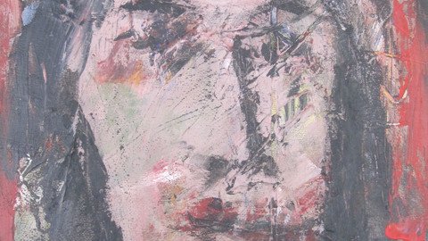 Bild eines Gesichtes abstrakt 