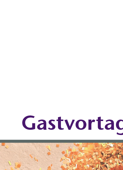 Plakat Gastvortrag