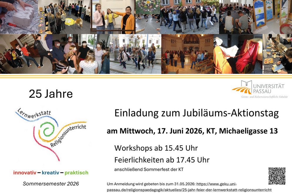 Seite 1 der Einladung zur Jubil&auml;umsfeier