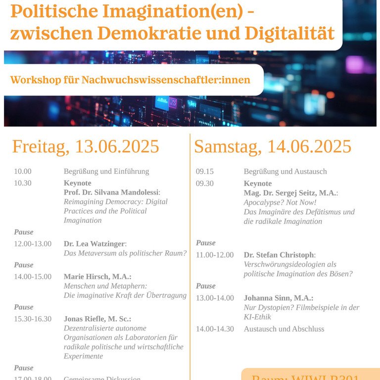 [Translate to Englisch:] Programm des Workshops