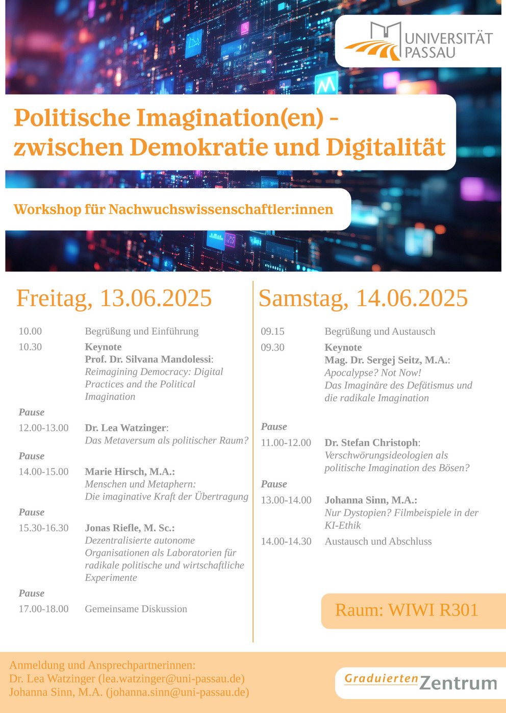 Programm des Workshops