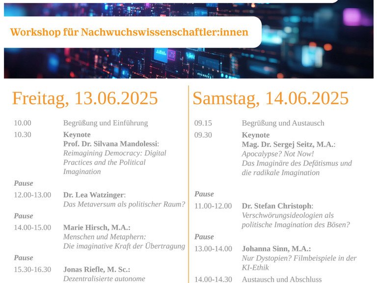 [Translate to Englisch:] Programm des Workshops