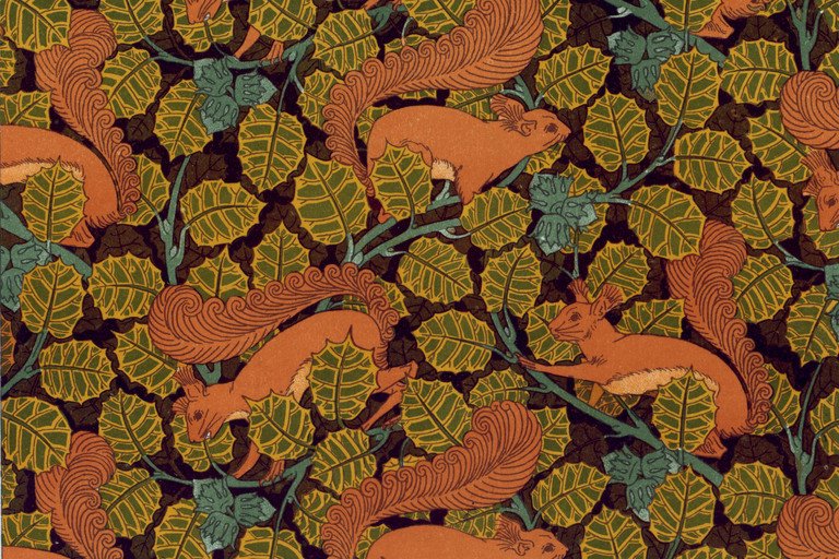 Image titleOrnaments with Squirrels and Birds  authorPillard Verneuil Maurice  yearn.d. 1897  publisherOld Book Illustrations