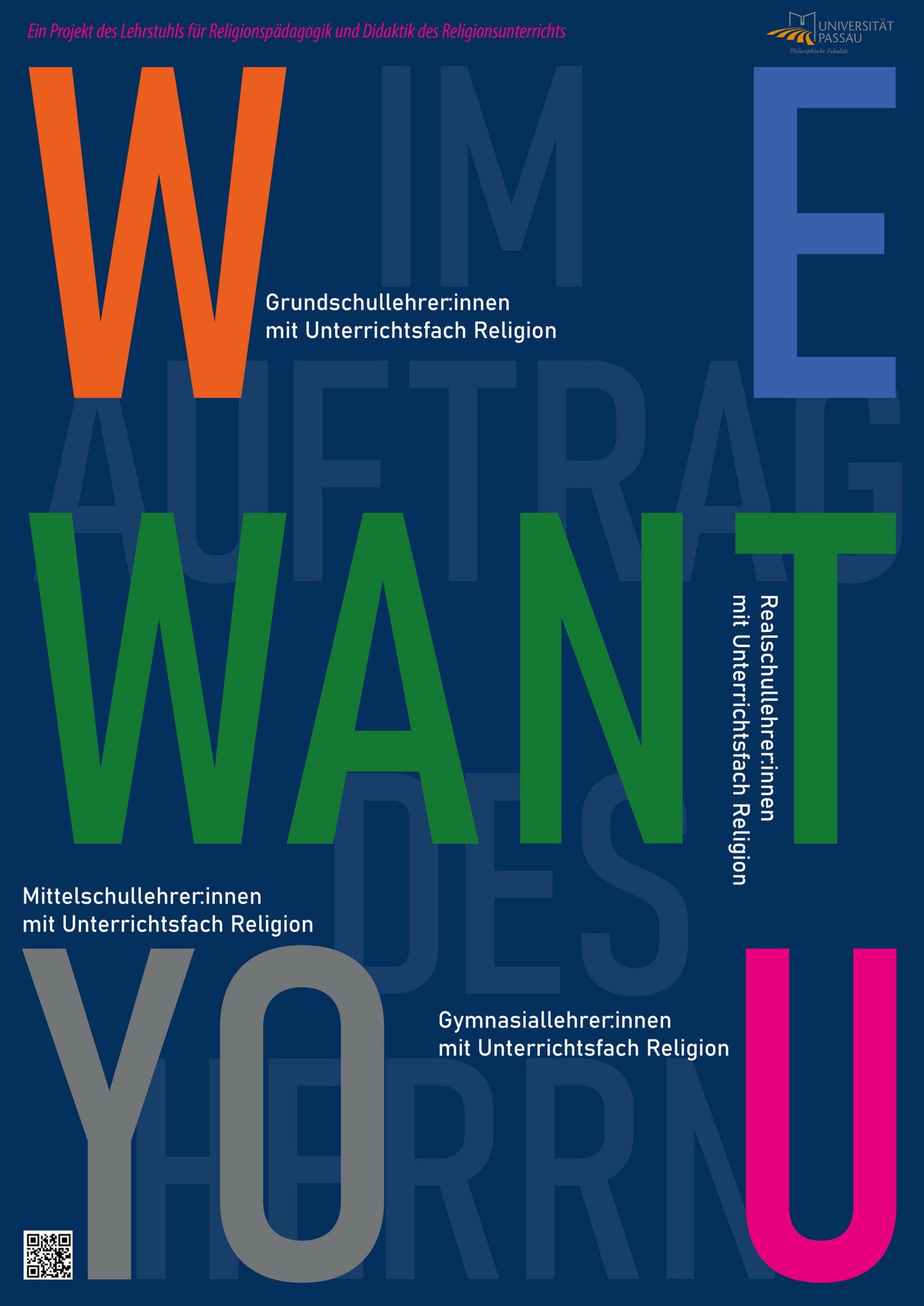 Werbeplakat f&uuml;r die Aktion "Im Auftrag des Herrn"