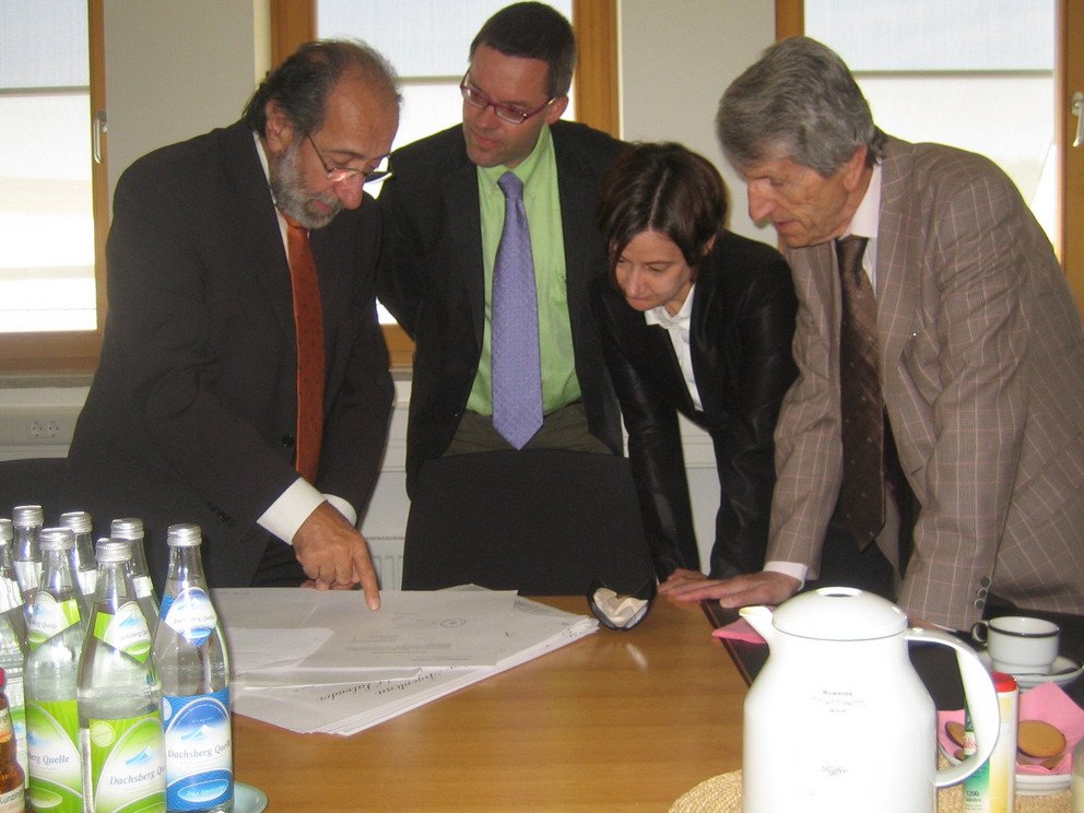Besuch von Roberto Raimondo in Passau &ndash; mit Werner Gamerith, Ursula Reutner und Walter Schweitzer