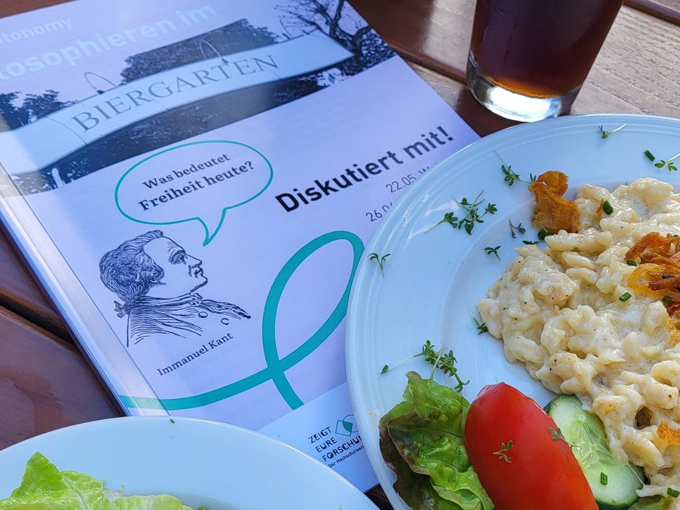 Essen im Biergarten