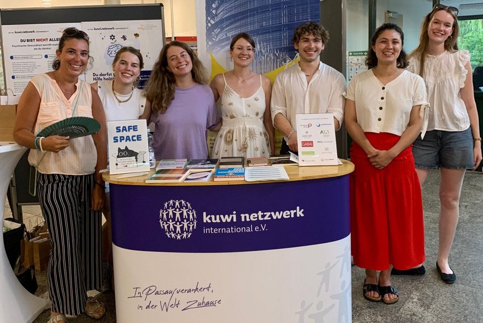 Das Mental Health Night Organisations- und Helfer-Team des kuwi netzwerks; Foto: Universit&auml;t Passau
