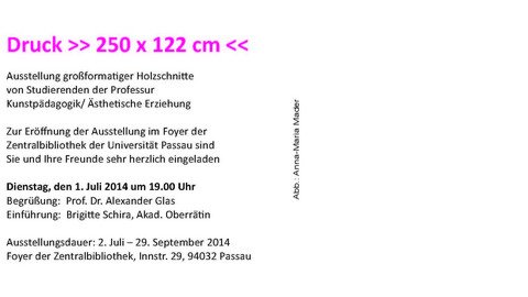 Druck >>250 x 122 cm