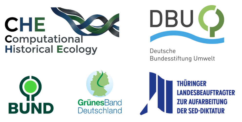 Logos der Projektbeteiligten am Digitalen Grünen Band